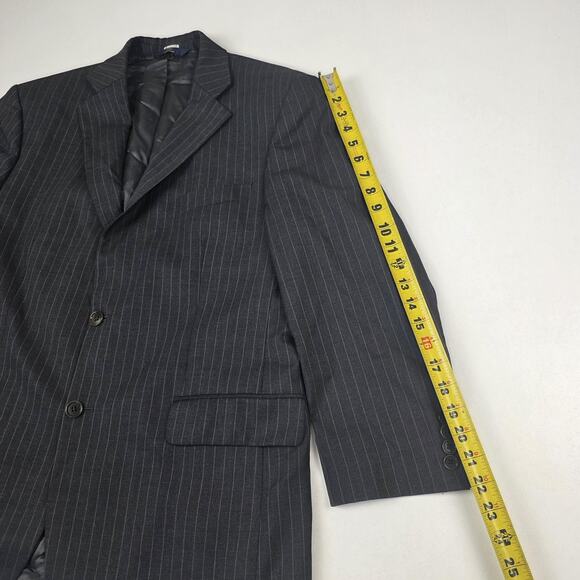 Brooks Brothers 346 Blazer Mens 42S Gray Pinstripe Wool Stretch Notch Lapel - Picture 7 of 15